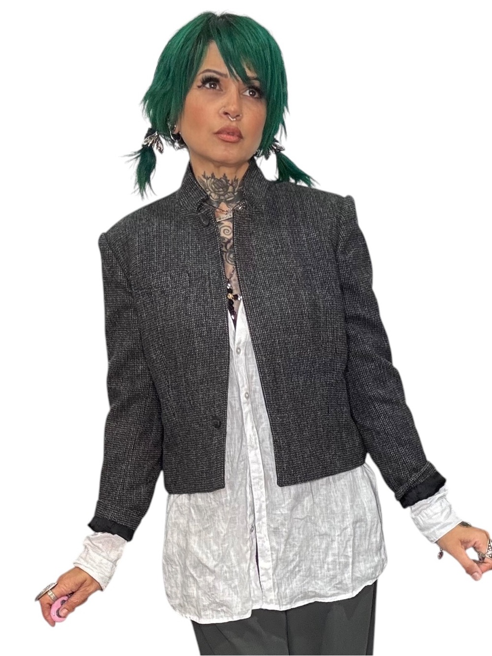 Vintage houndstooth blazer